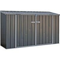 Mercia Absco 2.26m x 0.78m Grey Bike Shed