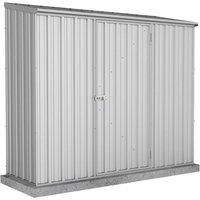 Mercia Absco Space Saver 7'5 X 3 Pent Metal Shed - Zinc