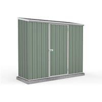 Mercia Absco Space Saver 7'5 X 3 Pent Metal Shed - Pale Eucalyptus