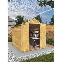 Mercia 8 x 6ft Double Door Windowless Timber Overlap Apex Shed