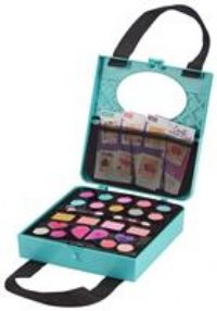 Character Options 07752 Shimmer and Sparkle All in one Beauty Tote Set Washable Real Makeup for Kids, Teal