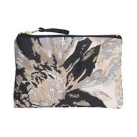 Gisela Graham 6 x Black/Metallic Floral Jacquard Purse