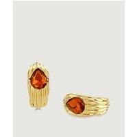 Buckley London Topaz Praline Huggie Earring