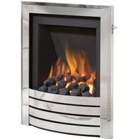 Be Modern Alcazar Slimline Inset Gas Fire Slide Control Chrome Design Trim