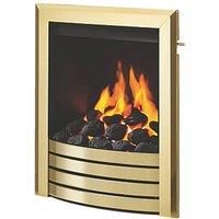 Be Modern Design Brass Slide Control Inset Gas Manual Fire 510mm x 173mm x 605mm (556TT)