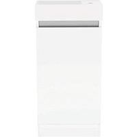 Newland 400mm Single Door Ceramic Basin Unit - White Gloss