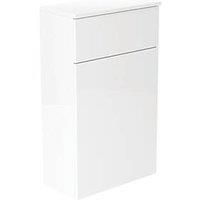 Newland 500mm WC Unit & Worktop - White Gloss