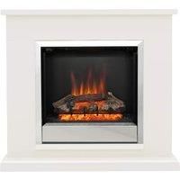 Be Modern 2kW Elsham 40" Electric Fireplace Suite - Soft White