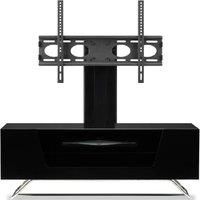 Alphason Chromium Tv Stand  Fits Up To 50 Inch Tv  Black