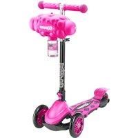 Xootz Kids Bubble Go Foldable Scooter, 3 Wheel Tri-Scooter with Bubble Machine, Tilt-and-Turn, Age 3+, Pink