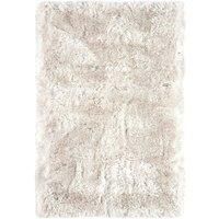 Asiatic Plush Shaggy Rug, 70 x 140cm - White