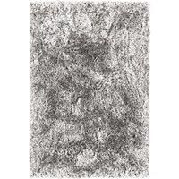 Asiatic Plush Shaggy Rug, 70 x 140cm  Silver