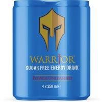 Warrior Sugar Free Energy Drink 4 x 250ml