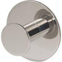 Eclipse Self-Adhesive Circular Coat Hook Polished Stainless Steel 48mm (358KW)