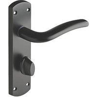 Goodrich Matt Black Lever Bathroom Door Handle - 1 Pair