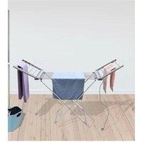 Winged heated electric winged clothes airer with cover