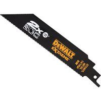 5 X DEWALT EXTREME DT2408L 203MM LONG LIFE METAL CUTTING RECIP SAW BLADES