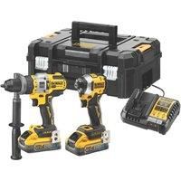 Dewalt 2x 5Ah Powerstack 18v XR BL Drill Impact Driver Twin Kit DCD999 DCF850