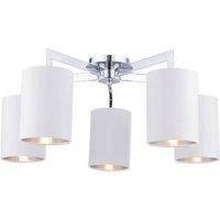 Olive 5 Light Polished Chrome Semi-Flush Ceiling Light