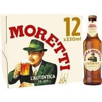 Birra Moretti Premium Italian Beer, 12 x 330ml