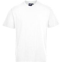 Portwest Turin Premium T-Shirt, Size: M, Colour: White, B195WHRM