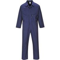 Portwest Liverpool Zip Coverall, Regular Length, Colour: Navy, Size: S, C813NARS