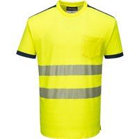 PORTWEST PW3 Hi-Vis Cotton Comfort T-Shirt S/S T181