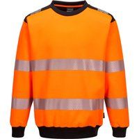 PORTWEST PW3 Hi Vis Crew Neck Sweatshirt Reflective Comfort Safety PW379