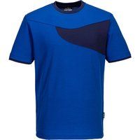 Portwest PW2 Mens Cotton Comfort T Shirt Royal Blue / Navy L