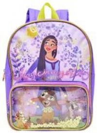 OFFICIAL DISNEYS WISH DELUXE BACKPACK GIRLS SCHOOL LUNCH BAG TRAVEL RUCKSACK