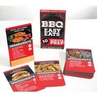 Boxer Gifts BBQ Eats Recipe Cards - 52 Delicious Tips, Tricks and BBQ Recipes for Beginners with Wooden Card Stand- Great Outdoor Grill Cooking Gift for Men