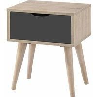 LPD Limited Scandi Oak & Grey Side Table