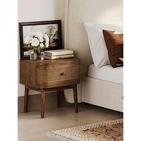 Lpd Home Callie Smoked Bedside Cabinet