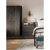 LPD Furniture Hoxton Black 3 Drawer Chest