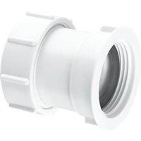 McAlpine S29 Straight Connector-Multifit x BSP Female Thread-1.25 inch, White