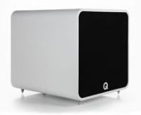 Q ACOUSTICS Q B12 Subwoofer Arctic White - Featuring Infinite Baffle Enclosure, 12 Inch Driver, 220-watt Class D Amplifier, 50mm Voice Coil - Active Subwoofer for Hi Fi Music Systems