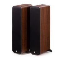 Q Acoustics M40 Active Bluetooth Micro-Tower Speakers - Walnut