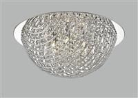 Impex Bellagio Metal 5 Light LED Flush Ceiling Light- Chrome