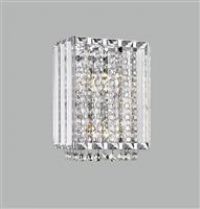 Impex Ferrara Crystal 2 Light Wall Light - Chrome