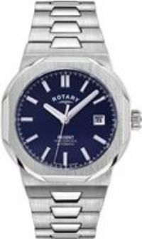 Rotary Men's Automatic Stainless Steel Regents Watch GB05410 (Blue dial)