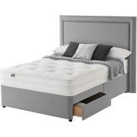 Silentnight Mirapocket Deluxe 1200 Divan Bed Silentnight Size: Double (4'6), Colour: Slate Grey, Base Type: 2 Drawers  - Slate Grey - Size: Double (4'6)