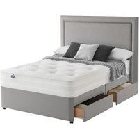 Silentnight Mirapocket Deluxe 1200 Divan Bed Silentnight Size: Kingsize, Colour: Slate Grey, Base Type: 2 Drawers  - Size: Double (4'6)