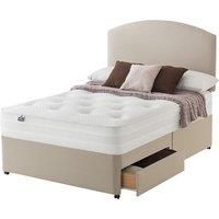 Silentnight Mirapocket Deluxe 1200 Divan Bed Silentnight Size: Super King (6'), Colour: Sandstone, Base Type: 2 Drawers  - Size: