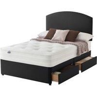 Silentnight Mirapocket 1200 WBB 4-Drawer Storage Divan Bed Set Ebony - 135cm