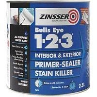 Zinsser ZINBE12325L 2.5 Litre 123 Bulls Eye Primer/Sealer Paint