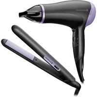 Remington Style Essentials Hair Care Gift Set (Slim Ceramic Hair Straighteners and 2000W Hair Dryer with Concentrator) D3016GP