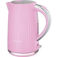 Russell Hobbs Electric Kettle [1.7L] Eden (Removable washable anti-scale filter, Push to open lid, Perfect pour spout, Illuminated power switch, Chrome accents, Raspberry, 3000W) 27362