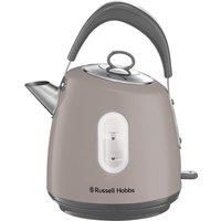 Russell Hobbs Electric Kettle (For Hot Water, Tea or Coffee, 1.5L, Fast Boil, Stainless steel with grey accents, Pull off lid, Perfect pour spout, Internal illumination, 3KW, Mocha) Stylevia 28133