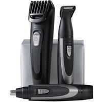 Remington The Works Beard Trimmer Kit with Advanced Ceramic Blades (6 Piece Kit: beard trimmer & precision trimmer with stubble comb, Nose and ear trimmer, 45-Minute Runtime, USB rechargable) MB905