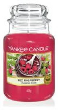 Yankee Candle Scented Candle | Red Raspberry Large Jar Candle | Burn Time: Up to 150 Hours